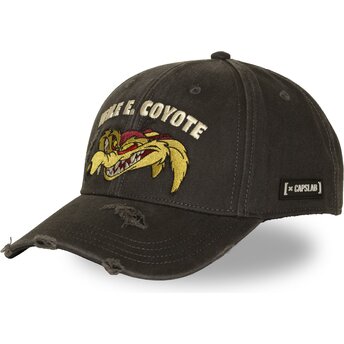 Capslab Curved Brim Wile E. Coyote LOO14 COY Looney Tunes Black Snapback Cap