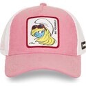 gorra-trucker-rosa-y-blanca-pitufina-smu3-sof-los-pitufos-de-capslab