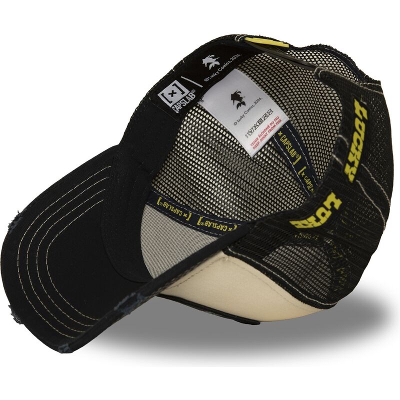 capslab-lucky-luke-lck4-cow-beige-and-black-trucker-hat