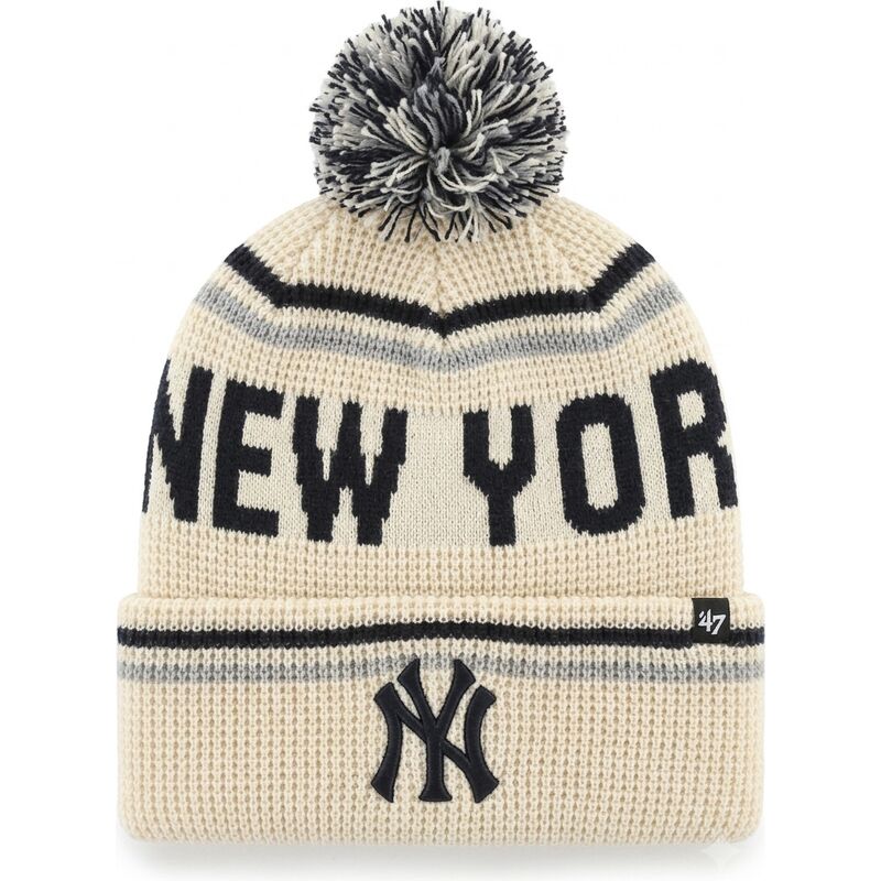 gorro-con-pompon-crema-quattrle-cuff-knit-de-new-york-yankees-mlb-de-47-brand
