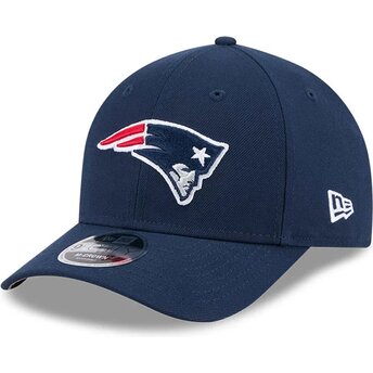New Era Curved Brim 9FORTY M-Crown Team New England Patriots NFL Navy Blue Snapback Cap
