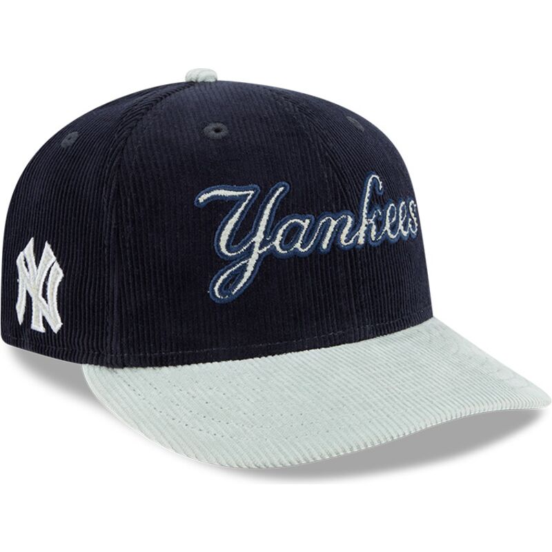 new-era-curved-brim-9fifity-two-tone-cord-new-york-yankees-mlb-navy-blue-snapback-cap new-era-curved-brim-9fifity-two-tone-cord-new-york-yankees-mlb-navy-blue-snapback-cap