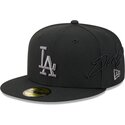 gorra-plana-negra-ajustada-con-logo-gris-59fifty-side-script-de-los-angeles-dodgers-mlb-de-new-era