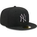 gorra-plana-negra-ajustada-con-logo-gris-59fifty-side-script-de-new-york-yankees-mlb-de-new-era
