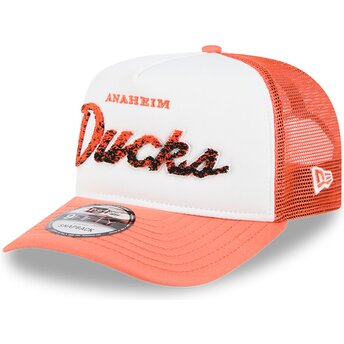 Gorra trucker naranja y blanca 9FIFTY A Frame NA Lifestyle F1 de Anaheim Ducks NHL de New Era