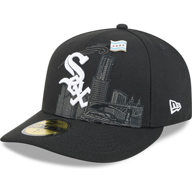 new-era-curved-brim-59fifty-pin-na-lifestyle-f1-chicago-white-sox-mlb-black-fitted-cap new-era-curved-brim-59fifty-pin-na-lifestyle-f1-chicago-white-sox-mlb-black-fitted-cap