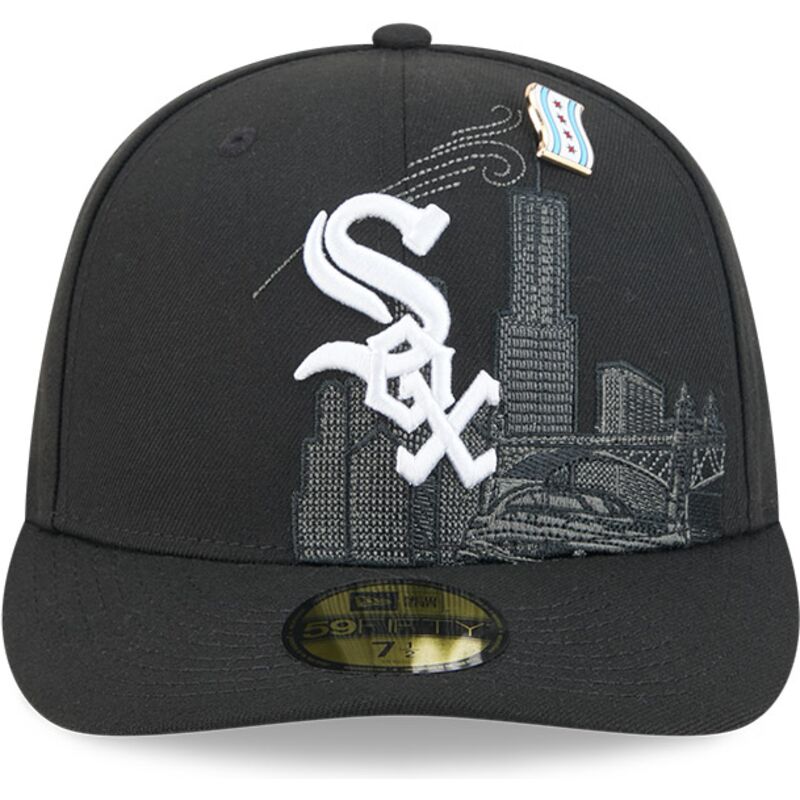 gorra-curva-negra-ajustada-59fifty-pin-na-lifestyle-f1-de-chicago-white-sox-mlb-de-new-era gorra-curva-negra-ajustada-59fifty-pin-na-lifestyle-f1-de-chicago-white-sox-mlb-de-new-era