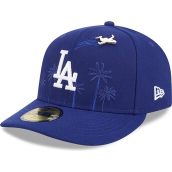 Gorra curva azul ajustada 59FIFTY Pin NA Lifestyle F1 de Los Angeles Dodgers MLB de New Era