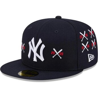 Gorra plana azul marino ajustada 59FIFTY Spike Lee Crossed Bats de New York Yankees MLB de New Era