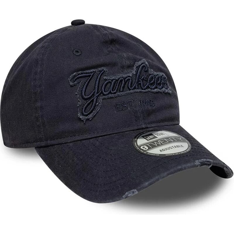 gorra-curva-azul-marino-ajustable-con-logo-azul-marino-9twenty-distress-wordmark-de-new-york-yankees-mlb-de-new-era