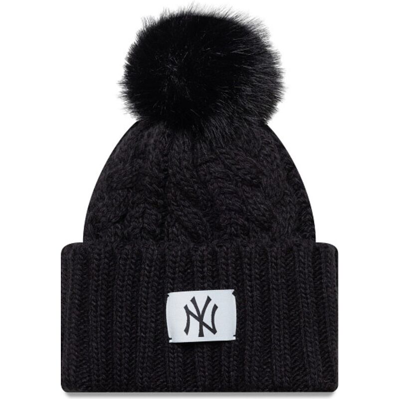 gorro-con-pompon-negro-para-nino-cable-de-new-york-yankees-mlb-de-new-era gorro-con-pompon-negro-para-nino-cable-de-new-york-yankees-mlb-de-new-era