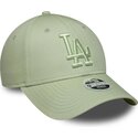 gorra-curva-verde-ajustable-para-mujer-con-logo-verde-9forty-league-essential-de-los-angeles-dodgers-mlb-de-new-era