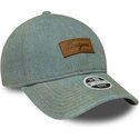 gorra-curva-azul-ajustable-para-mujer-con-logo-marron-9twenty-denim-de-los-angeles-dodgers-mlb-de-new-era
