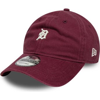 Gorra curva granate ajustable 9TWENTY Mini Logo de Detroit Tigers MLB de New Era