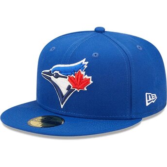New Era Flat Brim 59FIFTY AC Perf Toronto Blue Jays MLB Blue Fitted Cap