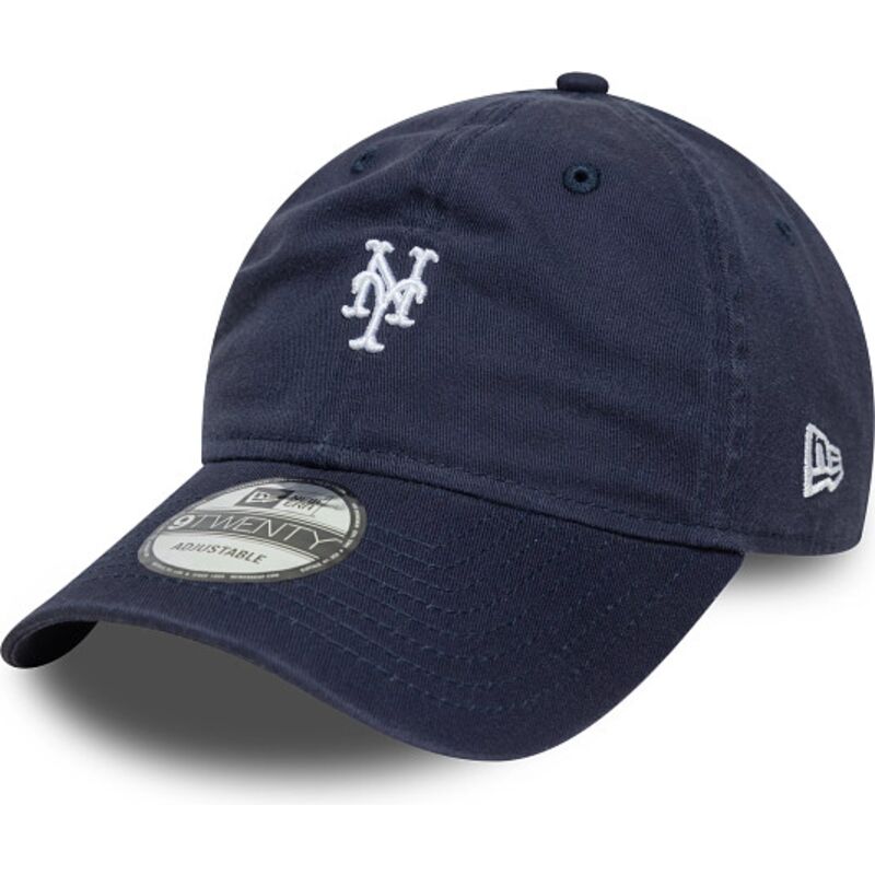 new-era-curved-brim-9twenty-washed-mini-logo-new-york-mets-mlb-navy-blue-adjustable-cap new-era-curved-brim-9twenty-washed-mini-logo-new-york-mets-mlb-navy-blue-adjustable-cap