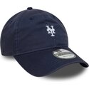 gorra-curva-azul-marino-ajustable-9twenty-washed-mini-logo-de-new-york-mets-mlb-de-new-era
