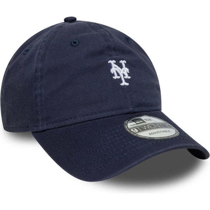 new-era-curved-brim-9twenty-washed-mini-logo-new-york-mets-mlb-navy-blue-adjustable-cap new-era-curved-brim-9twenty-washed-mini-logo-new-york-mets-mlb-navy-blue-adjustable-cap