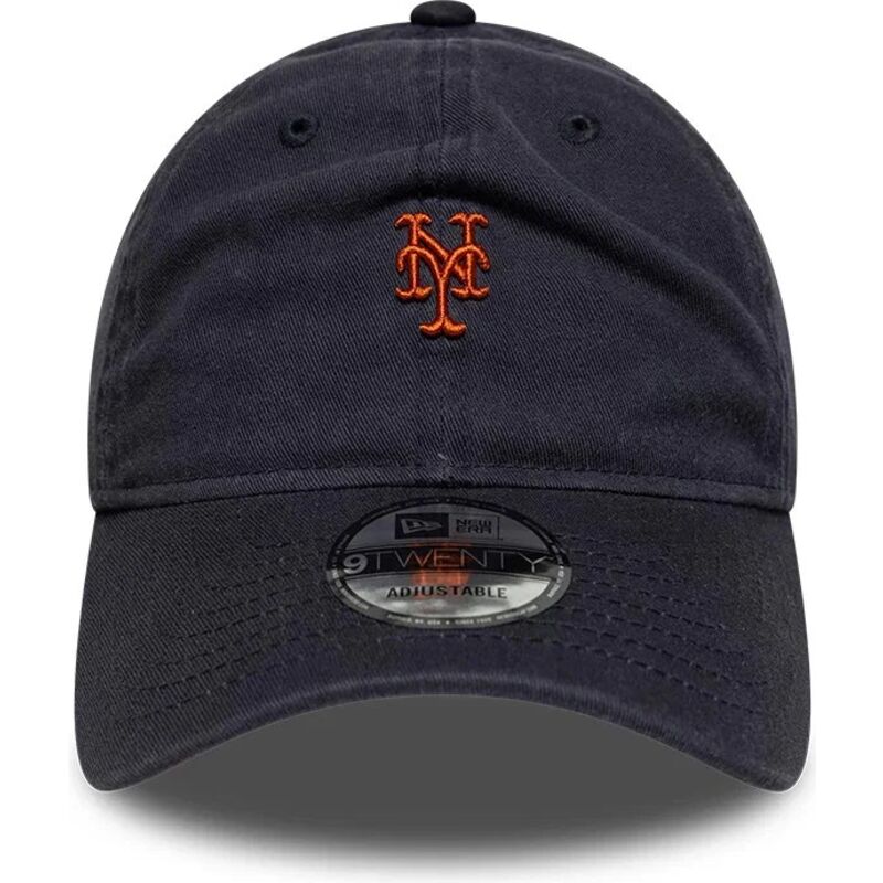 gorra-curva-azul-marino-ajustable-con-logo-marron-9twenty-mini-logo-de-new-york-mets-mlb-de-new-era