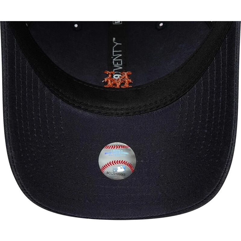 gorra-curva-azul-marino-ajustable-con-logo-marron-9twenty-mini-logo-de-new-york-mets-mlb-de-new-era