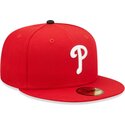 gorra-plana-roja-ajustada-59fifty-ac-perf-de-philadelphia-phillies-mlb-de-new-era