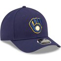gorra-curva-azul-marino-snapback-9forty-m-crown-player-replica-de-milwaukee-brewers-mlb-de-new-era