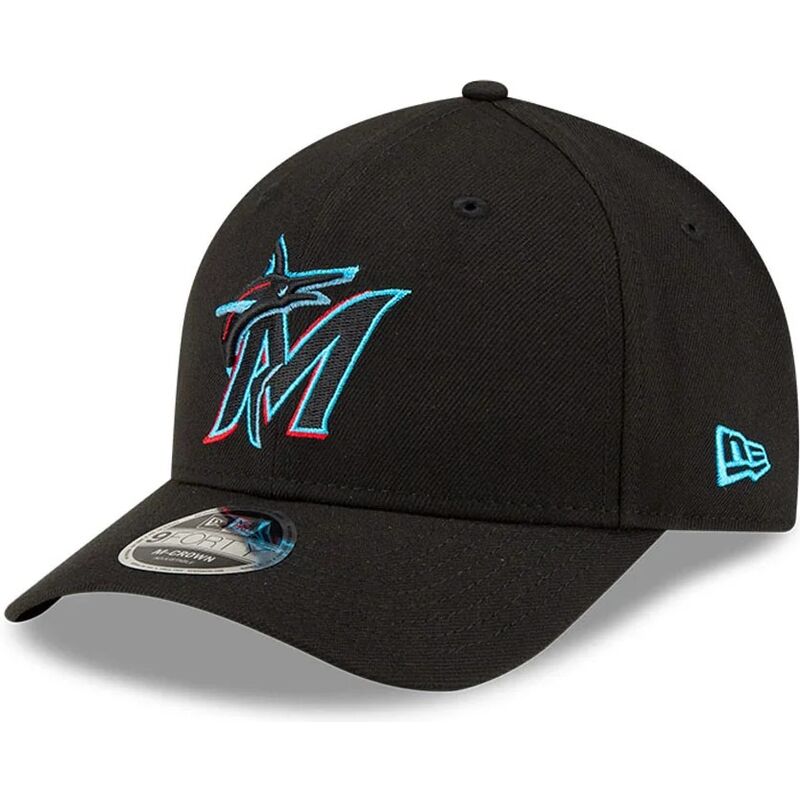 gorra-curva-negra-snapback-9forty-m-crown-player-replica-de-miami-marlins-mlb-de-new-era gorra-curva-negra-snapback-9forty-m-crown-player-replica-de-miami-marlins-mlb-de-new-era
