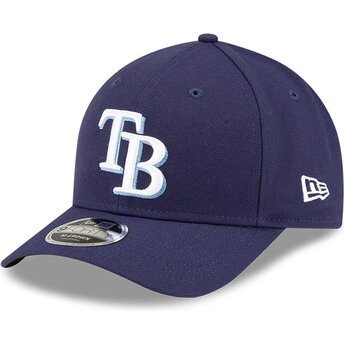 Gorra curva azul marino snapback 9FORTY M-Crown Player Replica de Tampa Bay Rays MLB de New Era