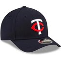 new-era-curved-brim-9forty-m-crown-player-replica-minnesota-twins-mlb-navy-blue-snapback-cap