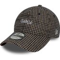 gorra-curva-marron-ajustable-9twenty-herringbone-de-fc-barcelona-laliga-de-new-era