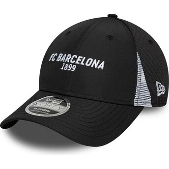Gorra curva negra snapback 9FORTY M-Crown Featherweight Poly de FC Barcelona LALIGA de New Era