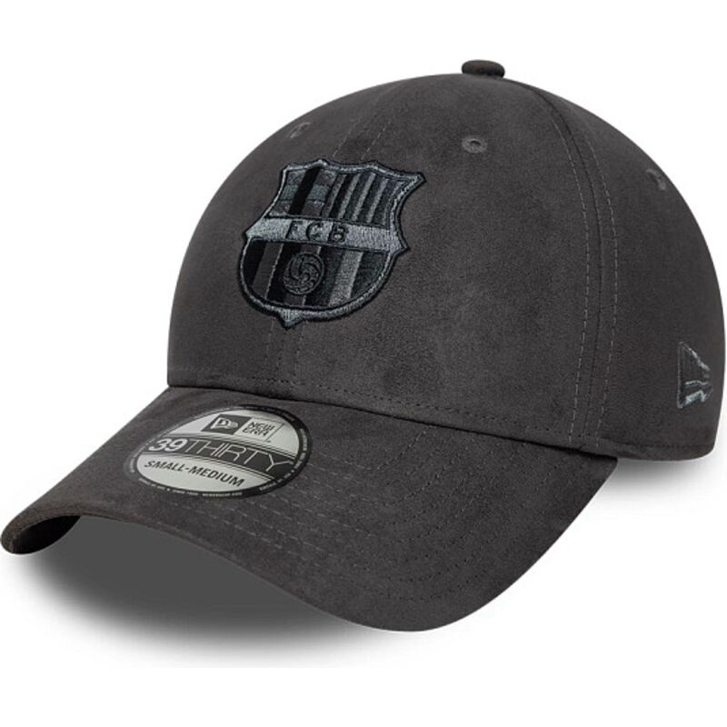 gorra-curva-gris-ajustada-39thirty-faux-suede-de-fc-barcelona-laliga-de-new-era gorra-curva-gris-ajustada-39thirty-faux-suede-de-fc-barcelona-laliga-de-new-era