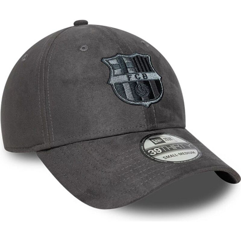 gorra-curva-gris-ajustada-39thirty-faux-suede-de-fc-barcelona-laliga-de-new-era gorra-curva-gris-ajustada-39thirty-faux-suede-de-fc-barcelona-laliga-de-new-era
