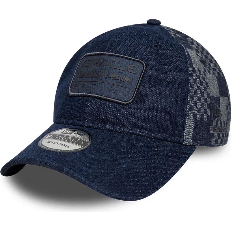new-era-curved-brim-9twenty-patterned-denim-red-bull-racing-formula-1-navy-blue-adjustable-cap new-era-curved-brim-9twenty-patterned-denim-red-bull-racing-formula-1-navy-blue-adjustable-cap