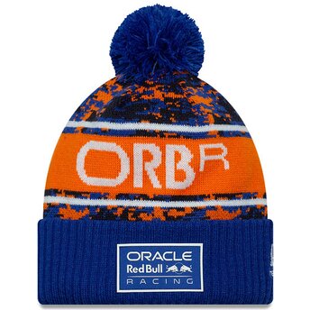 Gorro con pompón azul y naranja Digi Camo de Red Bull Racing Formula 1 de New Era
