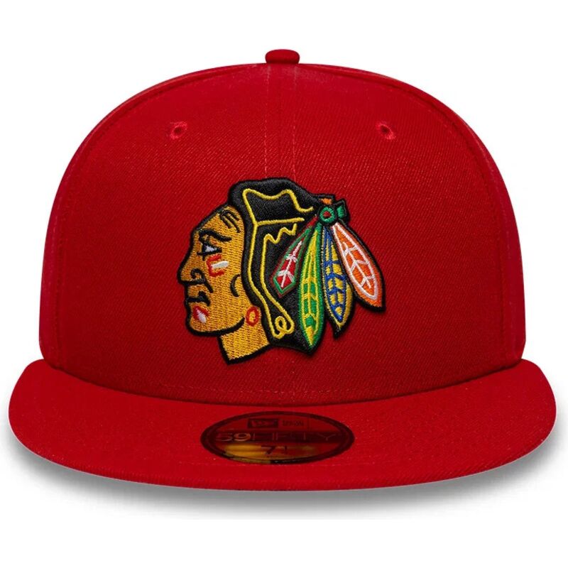 gorra-plana-roja-ajustada-59fifty-basic-de-chicago-blackhawks-nhl-de-new-era