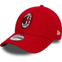 gorra-curva-roja-ajustable-para-nino-9forty-core-de-ac-milan-serie-a-de-new-era