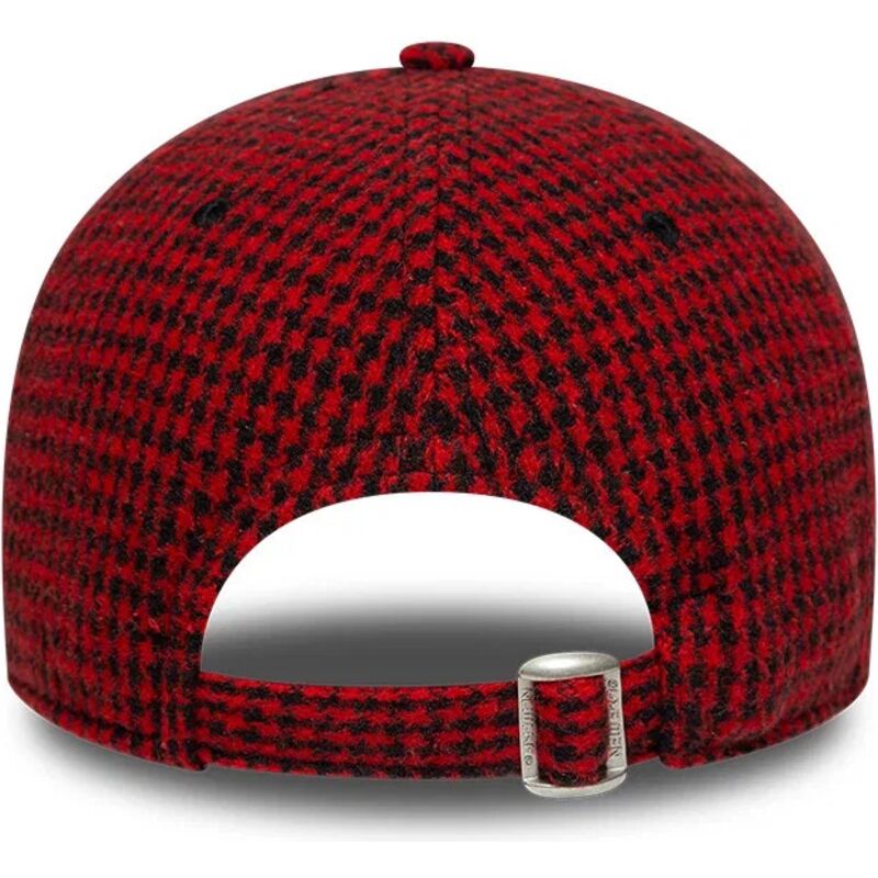 new-era-curved-brim-9forty-houndstooth-ac-milan-serie-a-red-adjustable-cap new-era-curved-brim-9forty-houndstooth-ac-milan-serie-a-red-adjustable-cap