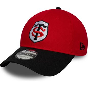 Gorra curva roja y negra snapback 9FORTY Team de Stade Toulousain Top 14 de New Era