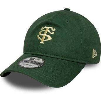 Gorra curva verde ajustable 9TWENTY Seasonal de Stade Toulousain Top 14 de New Era