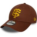 gorra-curva-marron-snapback-9forty-seasonal-de-stade-toulousain-top-14-de-new-era