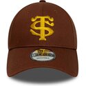 new-era-curved-brim-9forty-seasonal-stade-toulousain-top-14-brown-snapback-cap