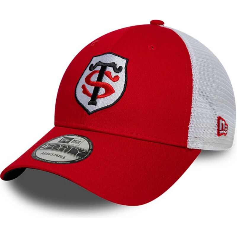 gorra-trucker-roja-y-blanca-ajustable-9forty-league-de-stade-toulousain-top-14-de-new-era