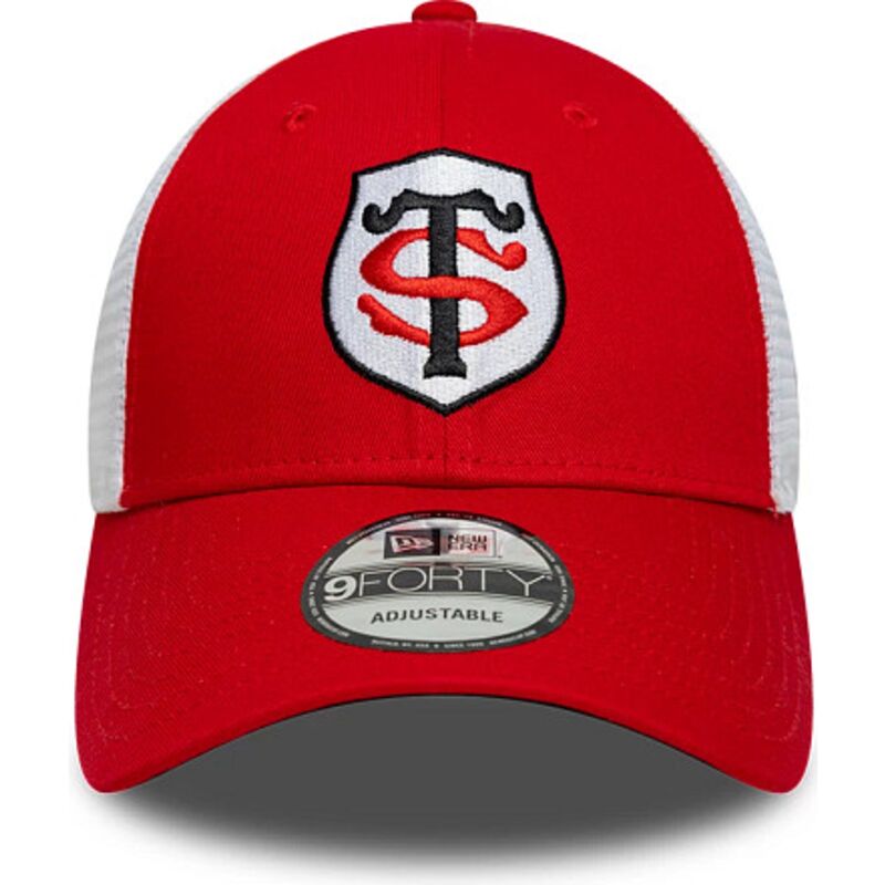 gorra-trucker-roja-y-blanca-ajustable-9forty-league-de-stade-toulousain-top-14-de-new-era