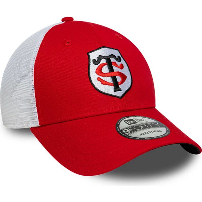 gorra-trucker-roja-y-blanca-ajustable-9forty-league-de-stade-toulousain-top-14-de-new-era