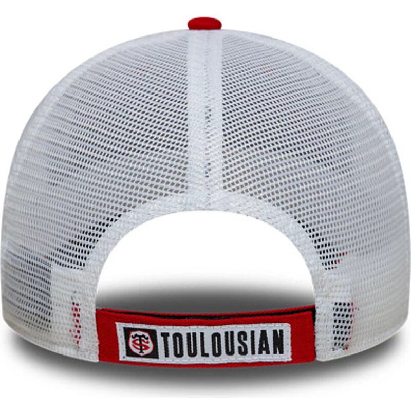 gorra-trucker-roja-y-blanca-ajustable-9forty-league-de-stade-toulousain-top-14-de-new-era