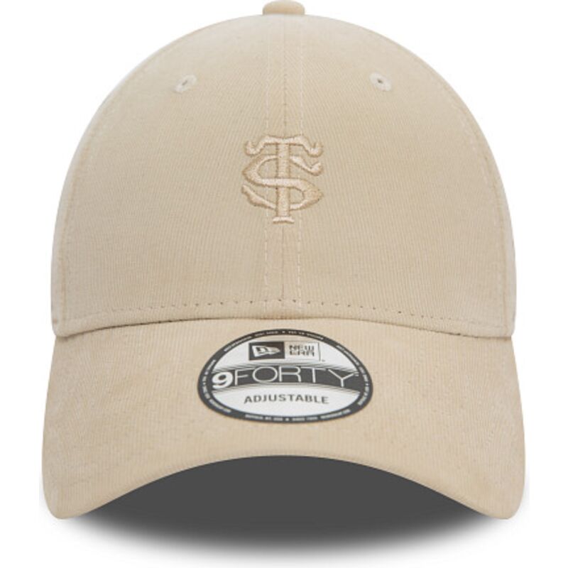 gorra-curva-beige-ajustable-con-logo-beige-9forty-baby-cord-de-stade-toulousain-top-14-de-new-era