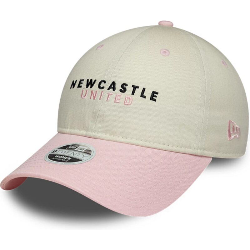 gorra-curva-beige-y-rosa-ajustable-para-mujer-9twenty-de-newcastle-united-football-club-premier-league-de-new-era