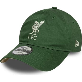 New Era Curved Brim 9TWENTY Seasonal Liverpool Football Club Premier League Green Adjustable Cap