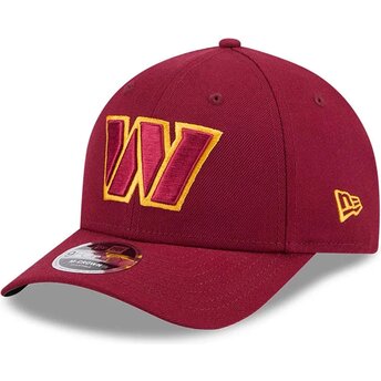 Gorra curva roja snapback 9FORTY M-Crown Team de Washington Commanders NFL de New Era